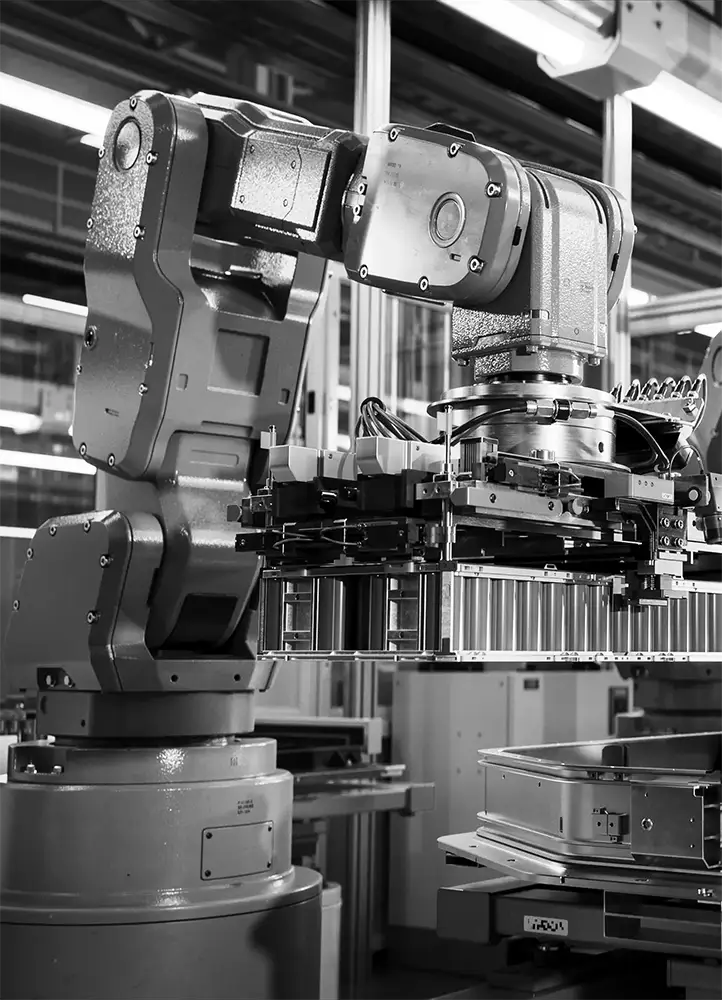 Braccio robotico per rappresentare l'automazione software in Asotech