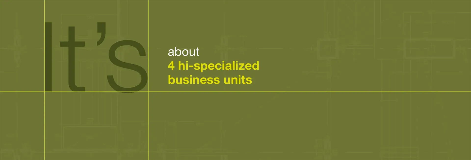 4 business unit di Asotech specializzate in progettazione meccanica, automazione software, documentazione tecnica e analisi CAE