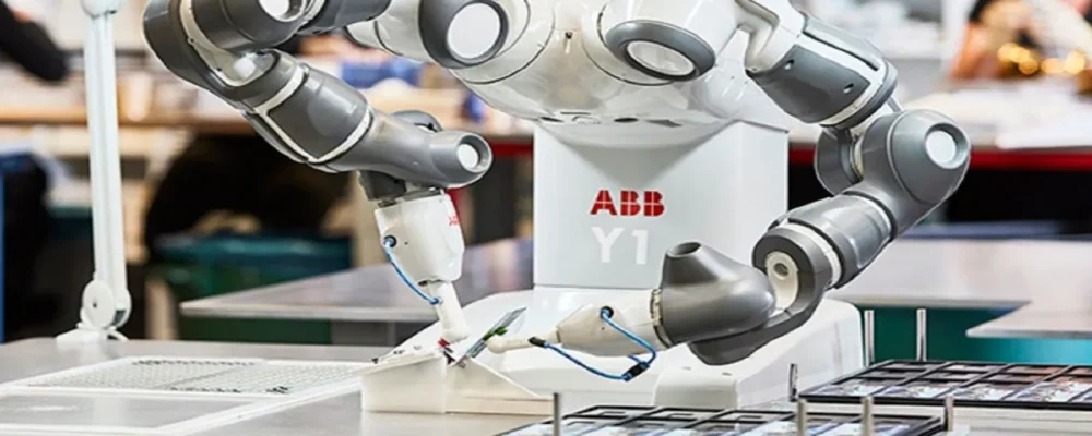 Robot industriale di ABB Robotics, acquisita da SoftBank